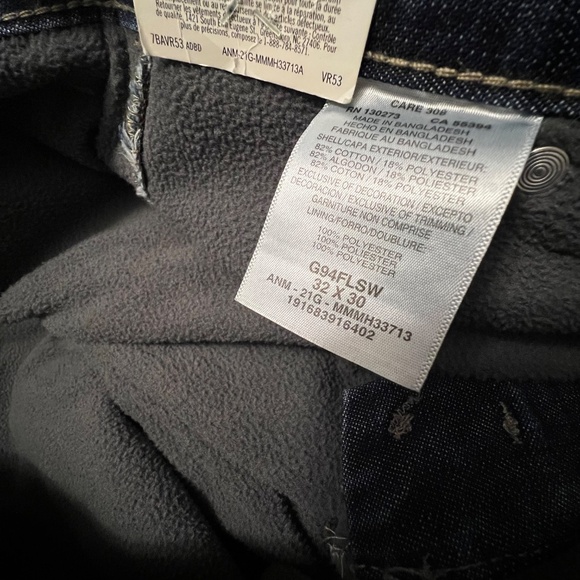 Wrangler 32x30 Fleece Lined Carpenter Jeans - Picture 6 of 6